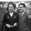 Валентина Терешкова среди участников международного собрания, 1969 г. Мода 1960-х годов