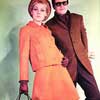 Манекенщица Мила Романовская в модном костюме, 1960-е Мода 1960-х годов