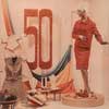 Витрина Пассажа на Невском проспекте, оформленная к 50-летию Октябрьской революции, 1967 г. Мода 1960-е годы