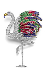 Брошь фламинго сделанна специально для герцогини виндзорской Cartier Paris 1940 год Брошь фламинго сделанна специально для герцогини виндзорской Cartier Paris 1940 год