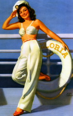 Стиль Pin-up художник Earl Moran Стиль Pin-up художник Earl Moran