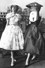 Пышные платья Кристиана Диора, 1950-е Пышные платья Кристиана Диора, 1950-е