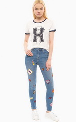 Джинсы с вышивкой Tommy Hilfiger Джинсы с вышивкой Tommy Hilfiger
