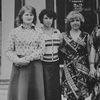 Советская мода, слева - батник и трикотажная кофточка в полоску, 1970-е Советская мода, слева - батник и трикотажная кофточка в полоску, 1970-е