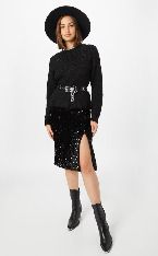 Черным total look в стиле кантри