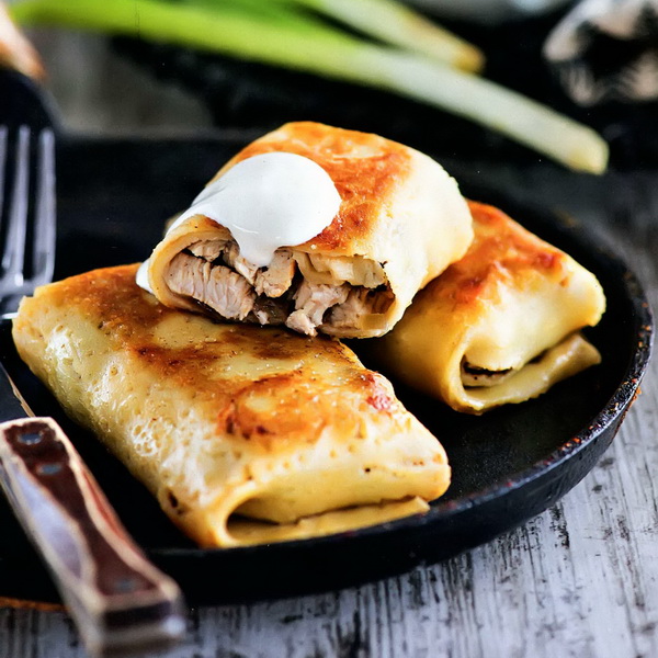 Блины с несладкими начинками