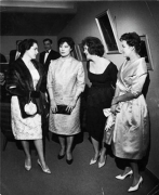 Элина Быстрицкая, Татьяна Самойлова, Изольда Извицкая, Ирини Скобцева, Московский кинофестиваль, 1961г.