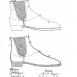 Патент на изобретение модели Congress gaiters. Автор Чарльз Д. Бигелоу, Нью-Йорк, 1876 год
