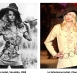 Модель Верушка и модель Клаудиа Шиффер в жакетах La Saharienne, YSL, 1968 и 2010 г.г.
