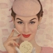 Реклама пудры Max Factor, 1950-е годы