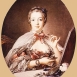 Помпадур наносит кисточкой румяна, Франсуа Буше, Франция, 1758 г.