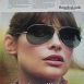 Модель Джин Шримптон в очках Ray Ban Aviator, 1975 год